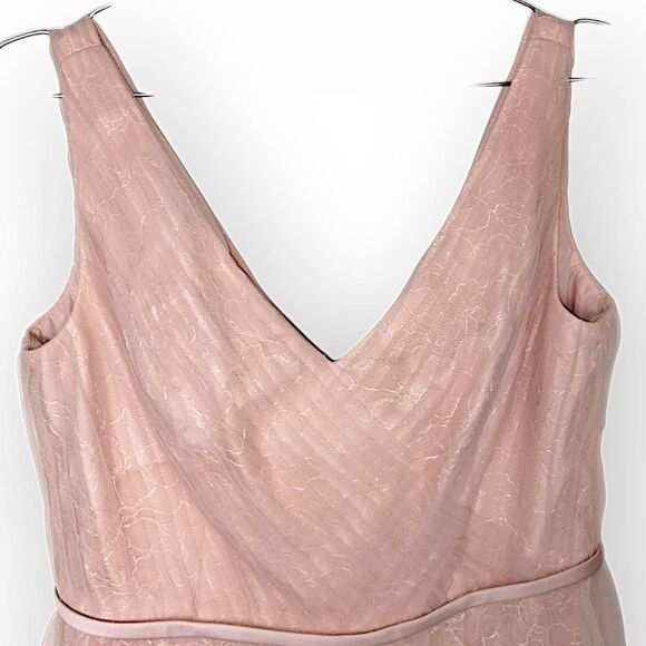 White by Vera Wang Womens Dress Sz 14 Pink Tulle Bubble Bridesmaid Prom Ballet - Picture 3 of 11